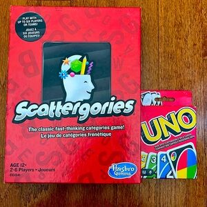 Games bundle! Scattegories and Uno